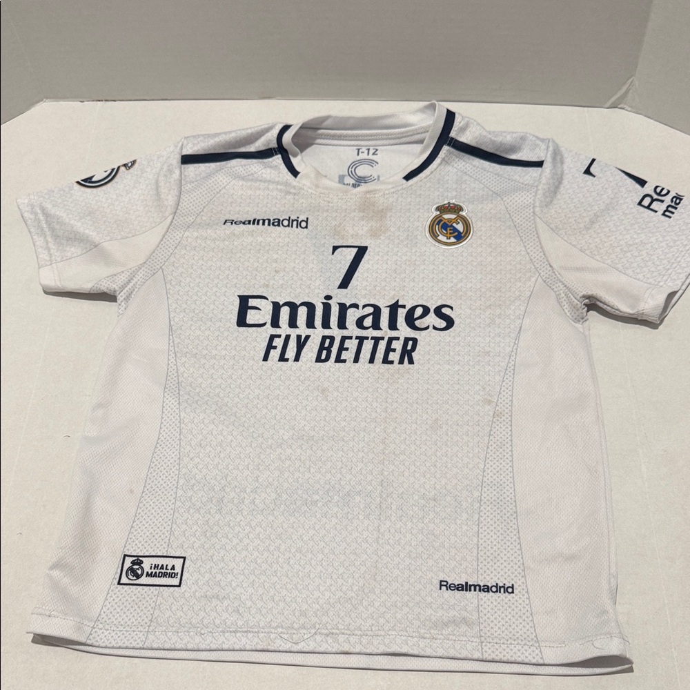 Calderon Sports Realmadrid Kids White Soccer Jersey